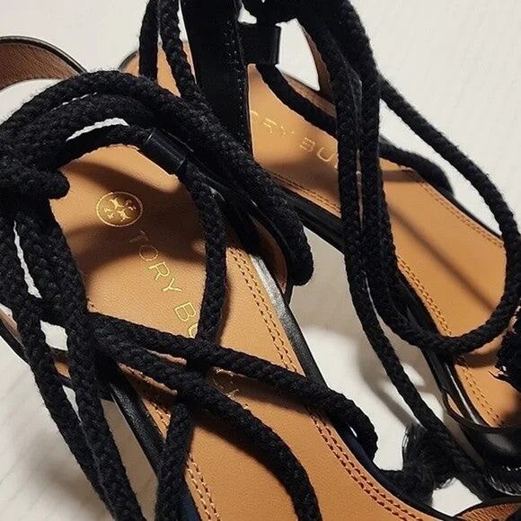 Tory Burch Rope Block Heel Sandals - 9.5 - Picture 6 of 8